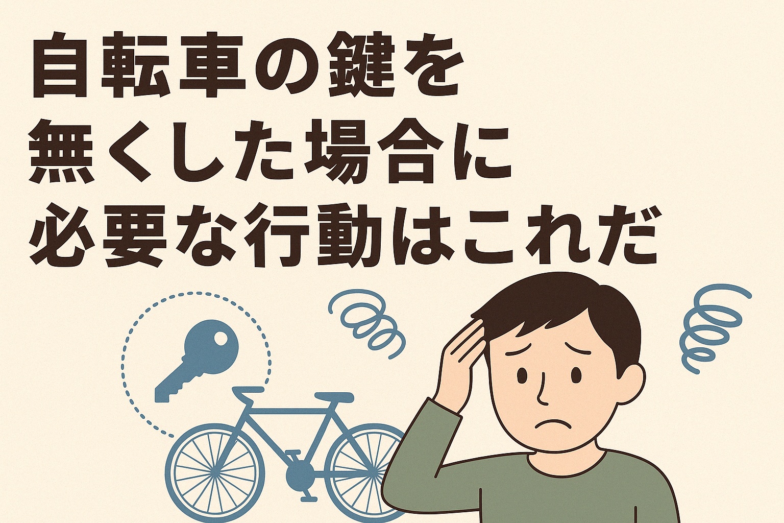 自転車の鍵をなくした場合