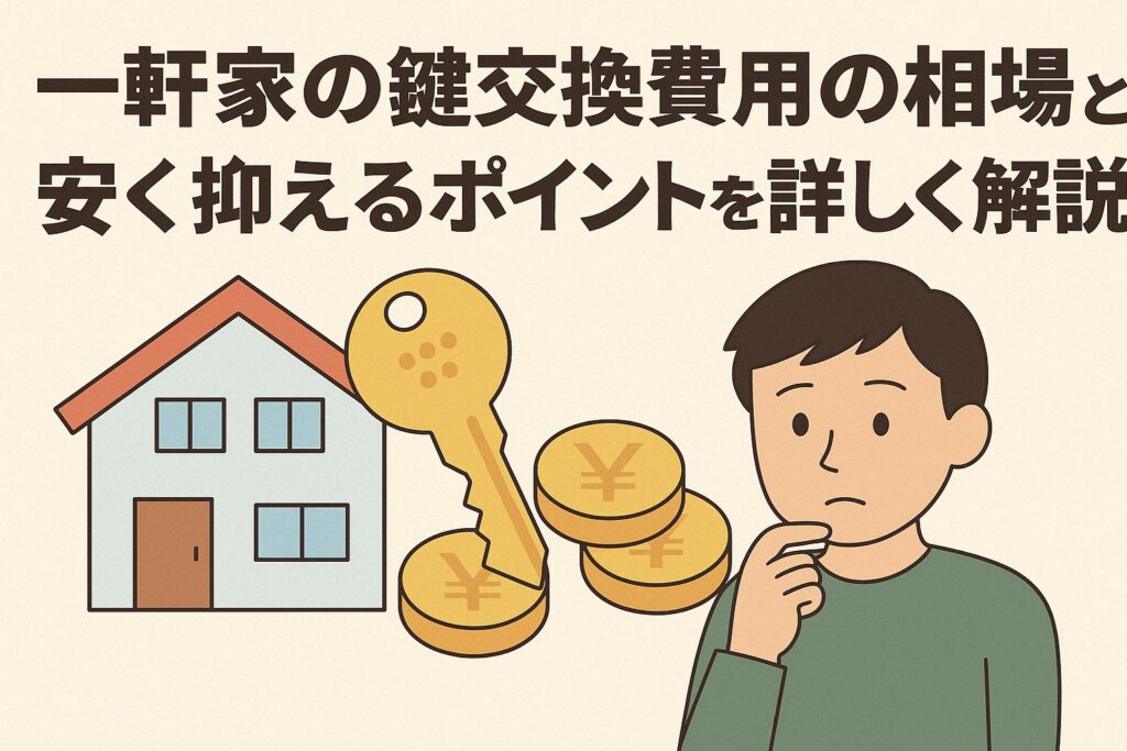 一軒家の鍵交換費用の相場