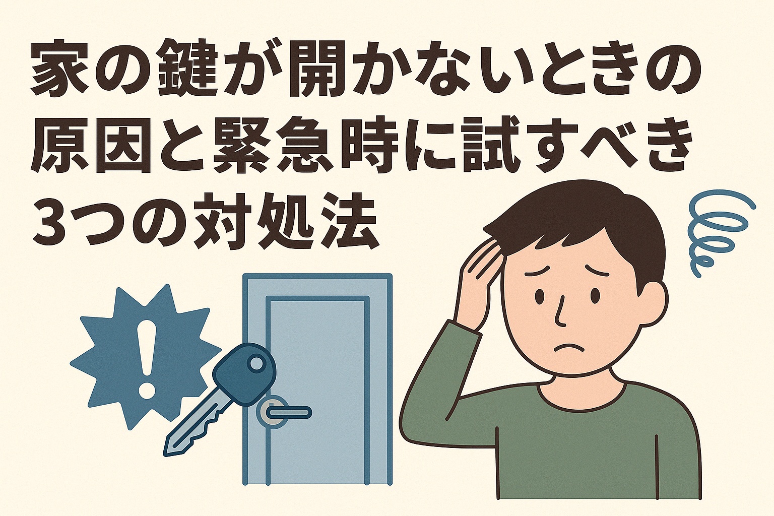 家の鍵が開かないときの原因