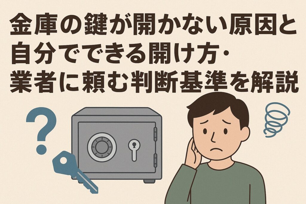 金庫の鍵が開かない原因