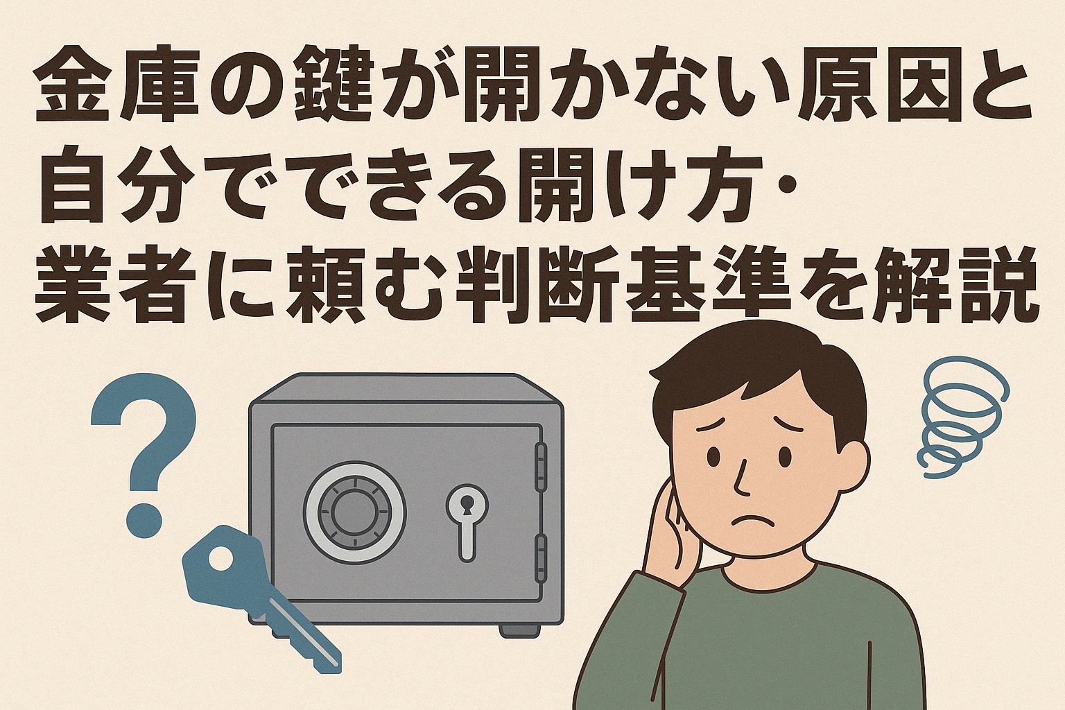 金庫の鍵が開かない原因