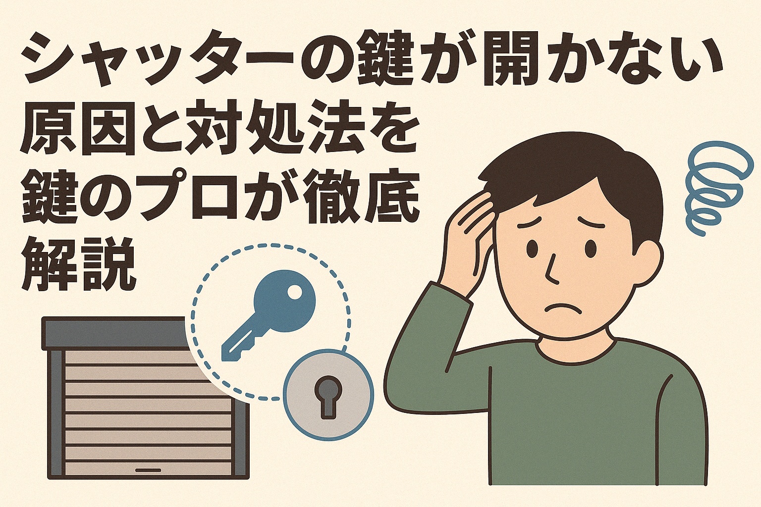 シャッターの鍵が開かない原因と対処法