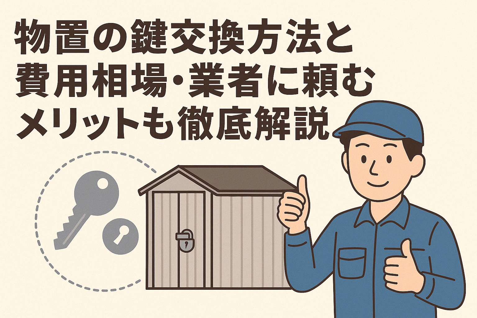 物置の鍵交換方法と費用相場