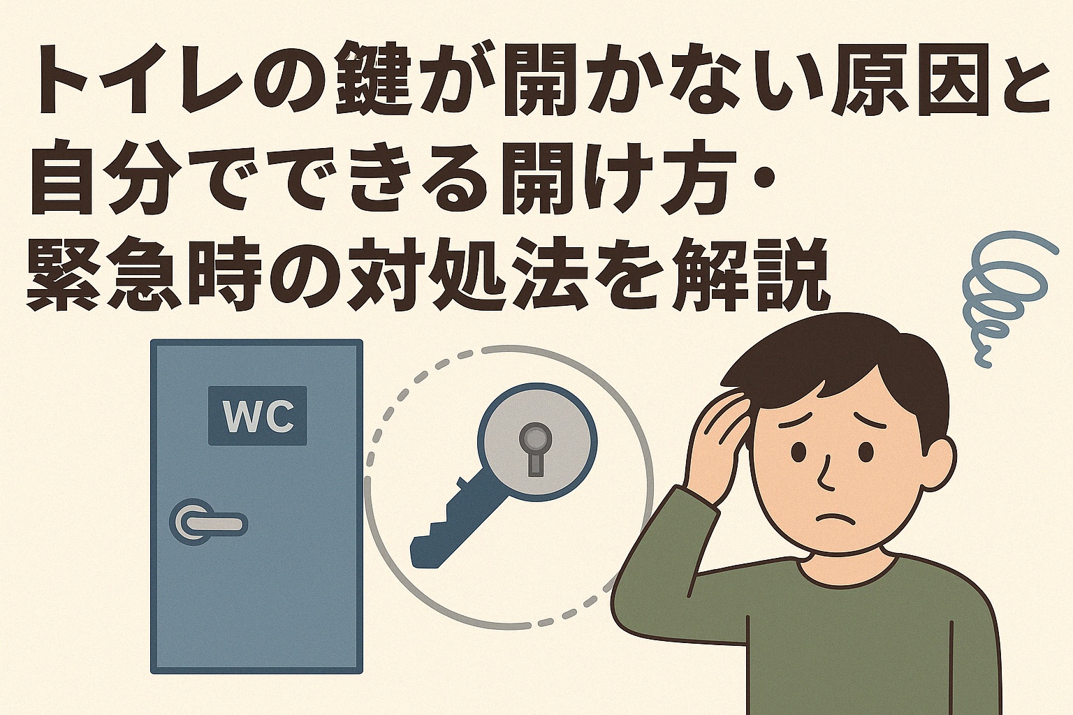 トイレの鍵が開かない原因